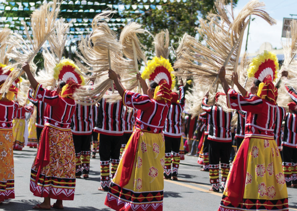 Native products, like abaca, are also showcased