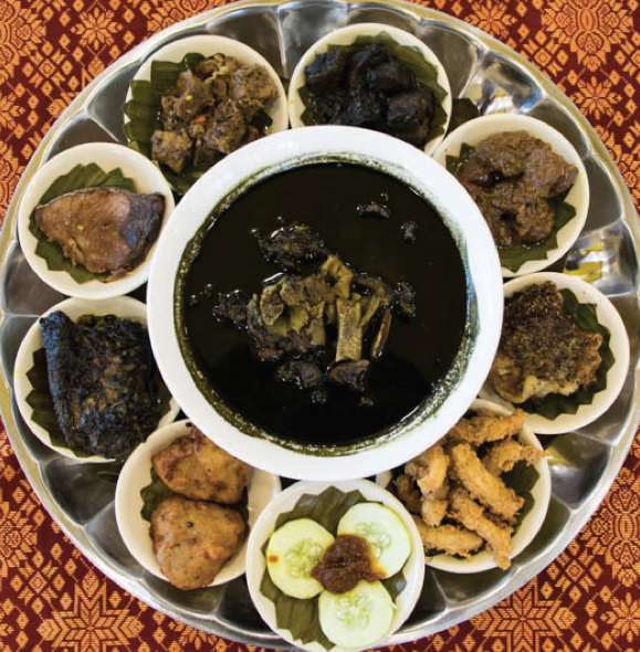 A plate of Tausug dishes called Iatal