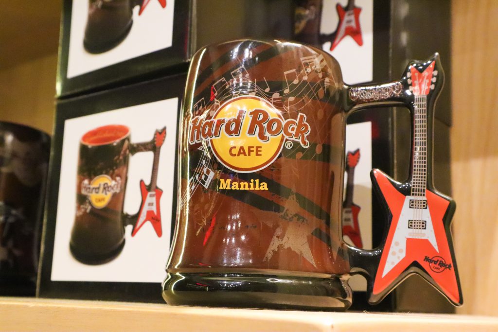 The Rock Shop features merchandise exclusive to Hard Rock in Manila