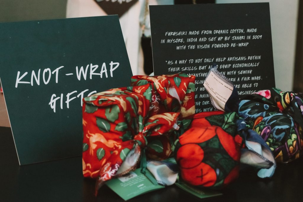 Environmentally friendly holiday packaging from Lush